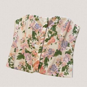 NWOT Zara Floral Print Corset Top